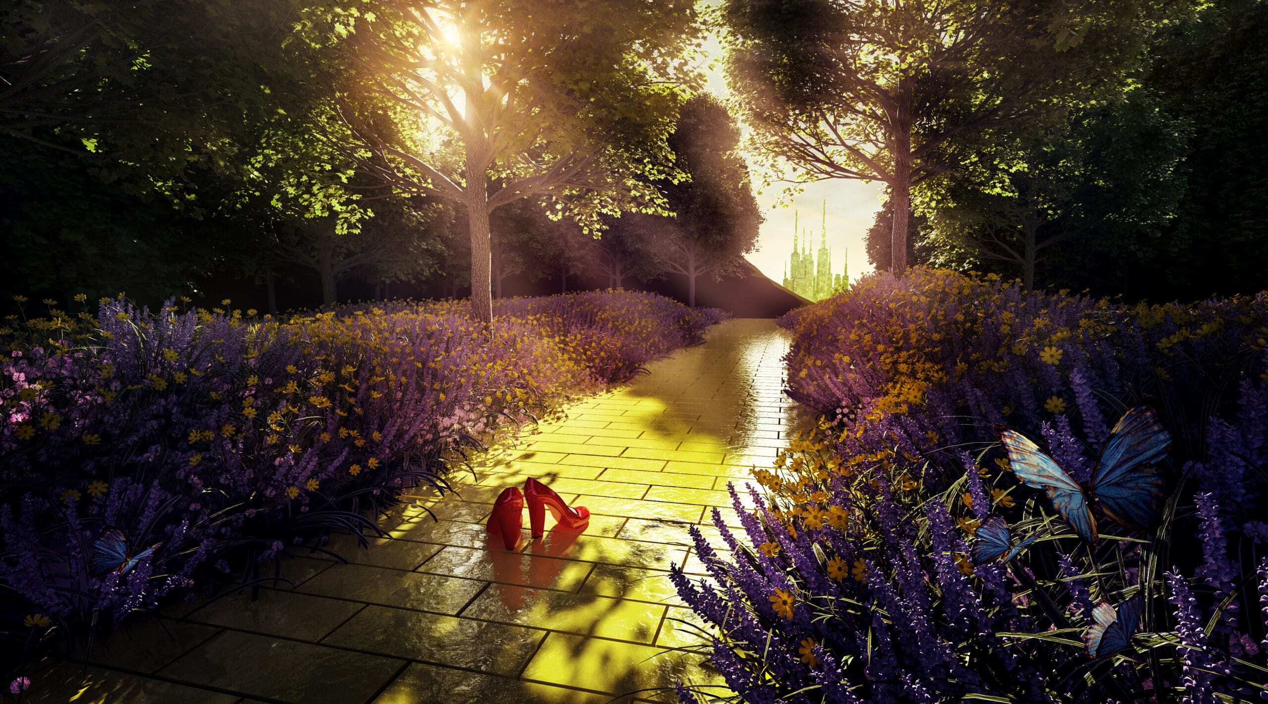 Dorothy's shoes on the yellow brick road - her customer journey