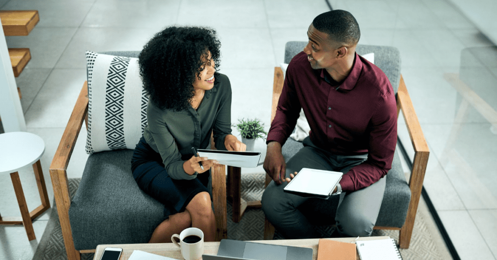 Managers discussing toxic members