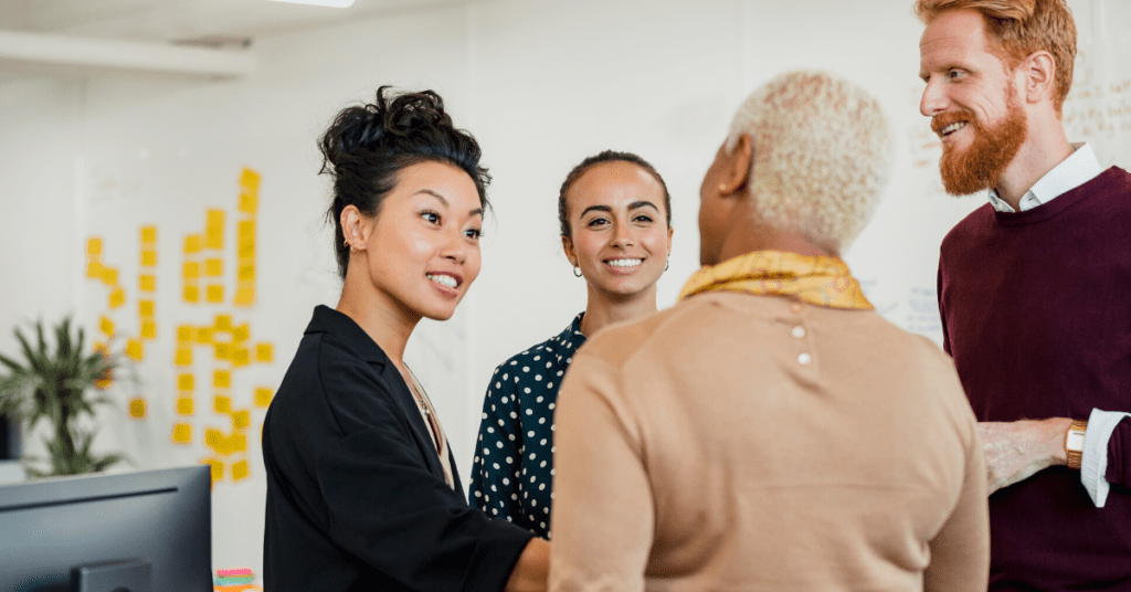 Connecting employees with an employee community