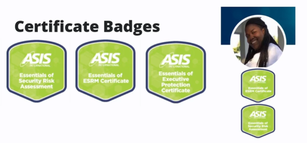 certificate badges