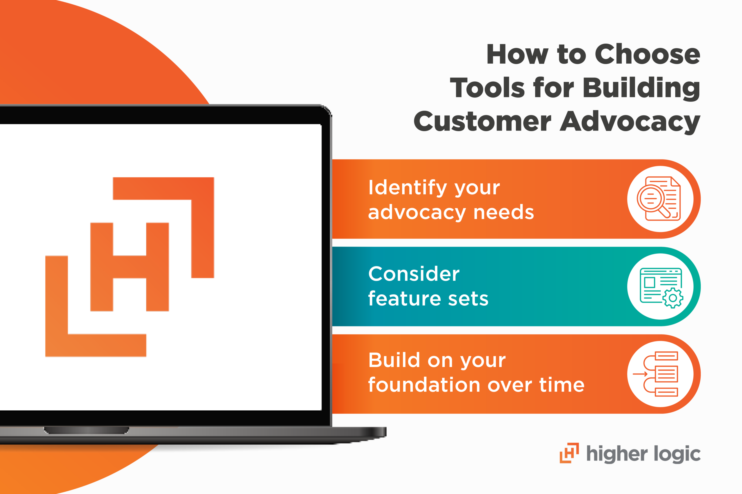 How to choose tools for building customer advocacy, covered in the text below